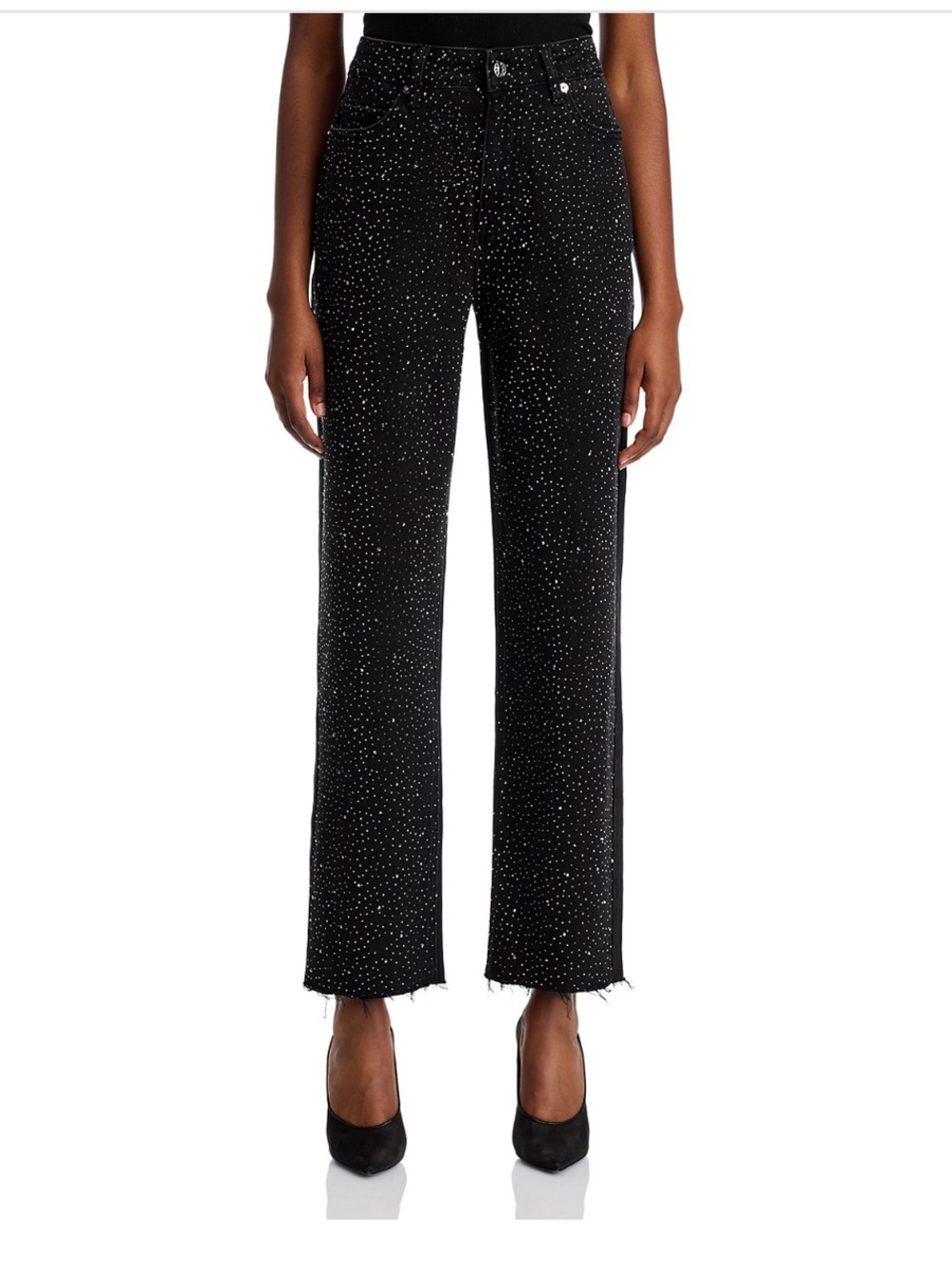 NWT Generation Love Women's Black Rhinestone Jeans Size 28